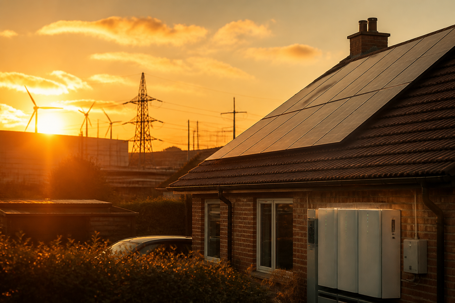The economics of importing, exporting and storing energy illustrated in a UK home setting